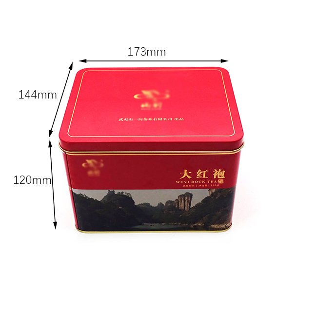 大紅袍茶葉鐵盒尺寸